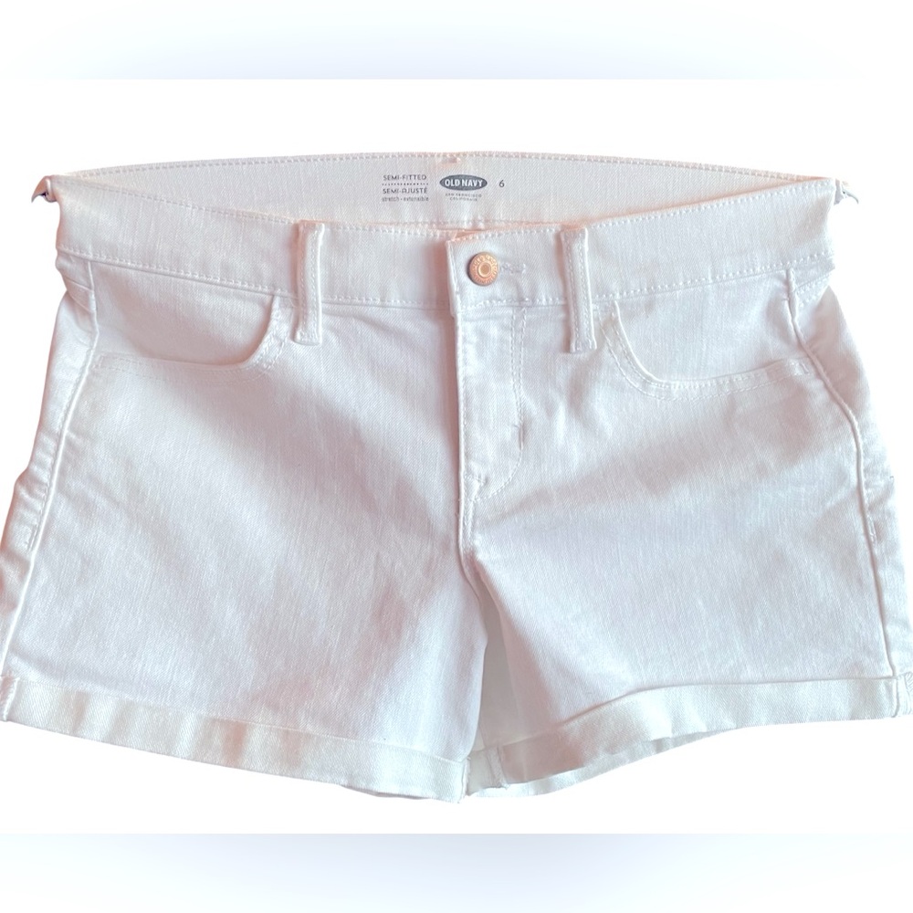 Old Navy White Denim Women Shorts
